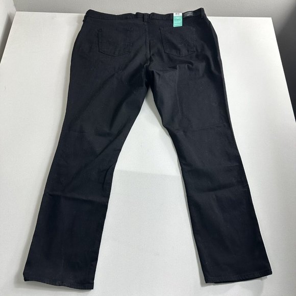 Levis Strauss Signature Stretch Mid Rise Straight Leg Jeans Pants Women Size 28L - Picture 2 of 8